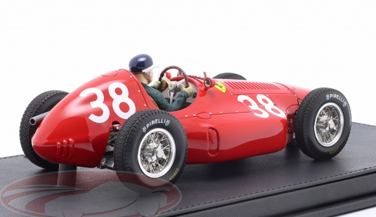 1/18 GP Replicas 1954 Formula 1 Mike Hawthorn Ferrari 553 #38 Winner Spanish GP Car Model with Driver Figure