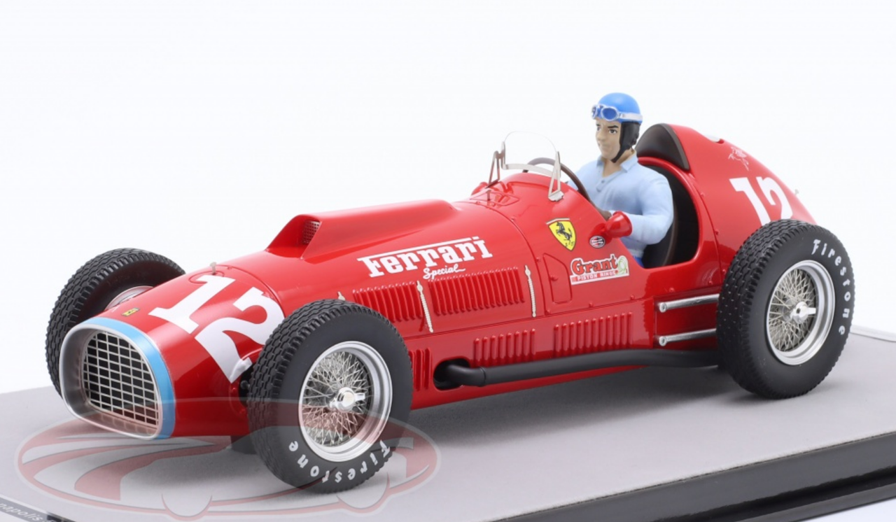 1/18 Tecnomodel 1952 Formula 1 Alberto Ascari Ferrari 375 #12 Indy500 Car Model