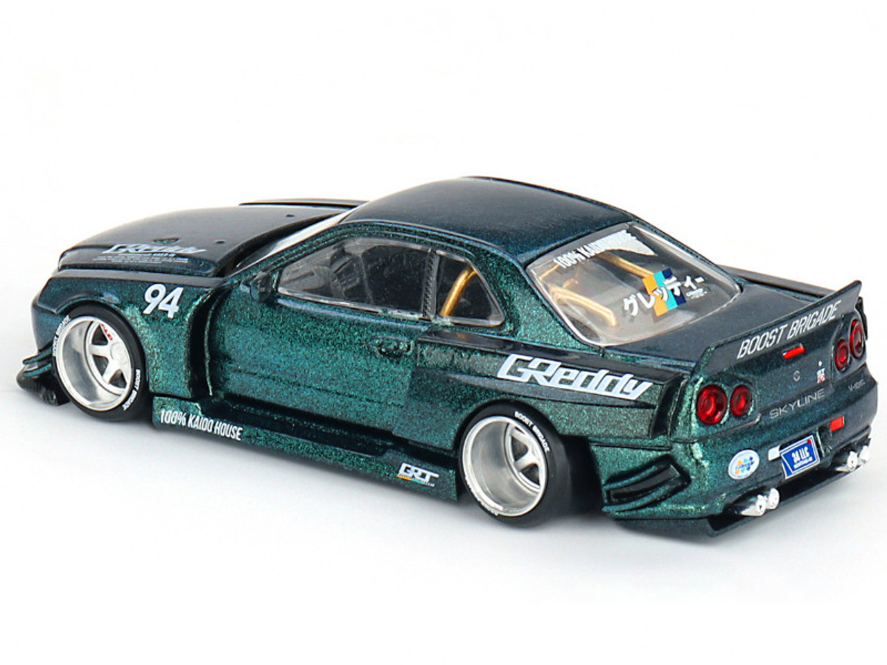 1/64 MINI GT Nissan Skyline GT-R (R34) Kaido Works GReddy V1