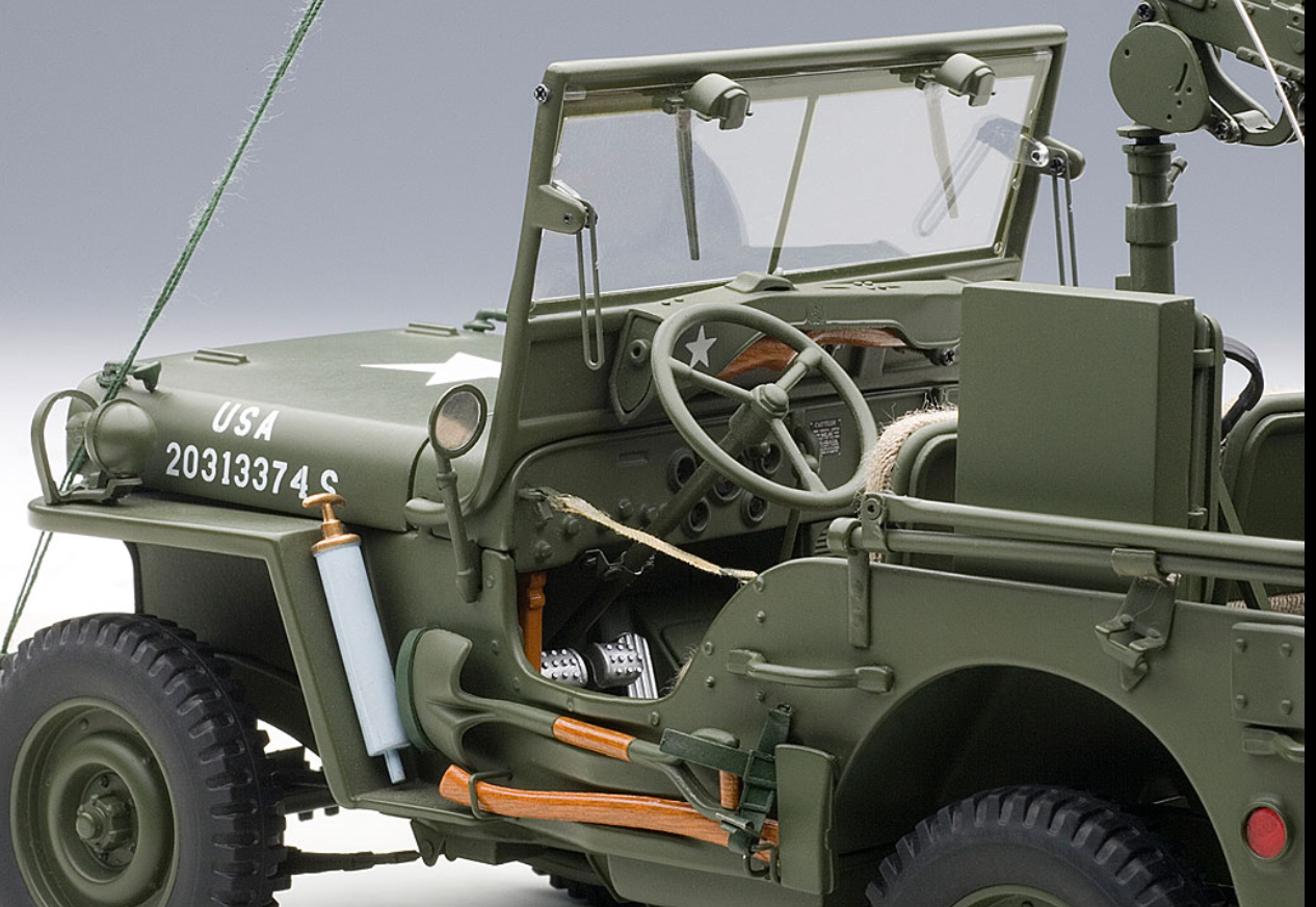 オートアート 1/18 WILLYS JEEP WITH TRAILER