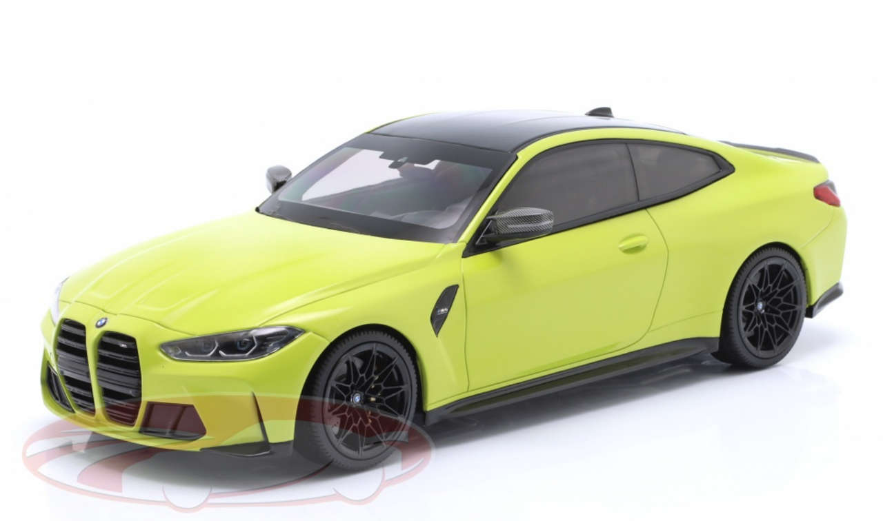 1/18 Minichamps 2020 BMW M4 Coupe (G82) (Sao Paulo Yellow) Car Model