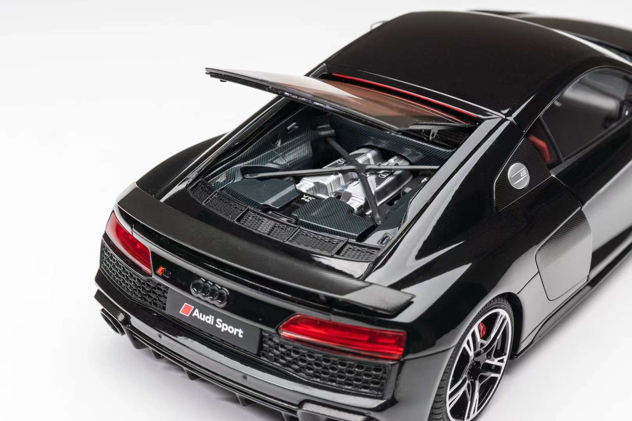 1/18 Kengfai Audi R8 2nd Generation Type 4S Hardtop (Black) Diecast Car Model