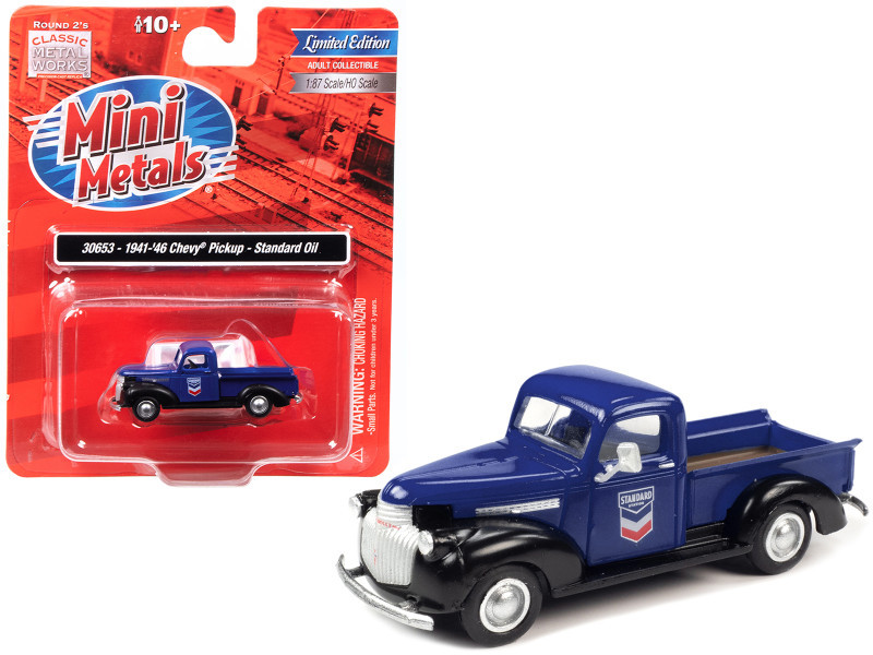 1941-1946 Chevrolet Pickup Truck Blue and Black 