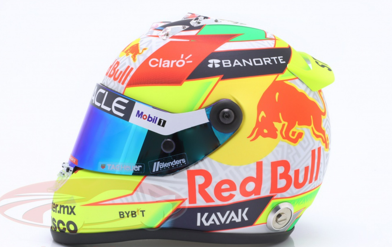 1/2 Schuberth 2023 Formula 1 Sergio Perez #11 Red Bull Racing Car Model