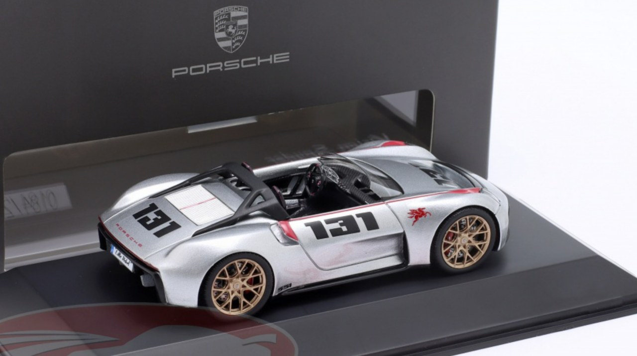 1/43 Dealer Edition 2020 Porsche Vision Spyder (Silver) Resin Car Model