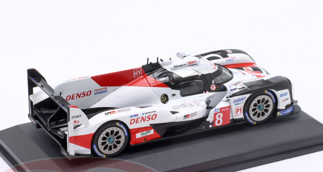 1/43 Altaya 2019 Toyota TS050 Hybrid #8 winner 24h LeMans Toyota Gazoo Racing Sébastien Buemi, Kazuki Nakajima, Fernando Alonso Car Model