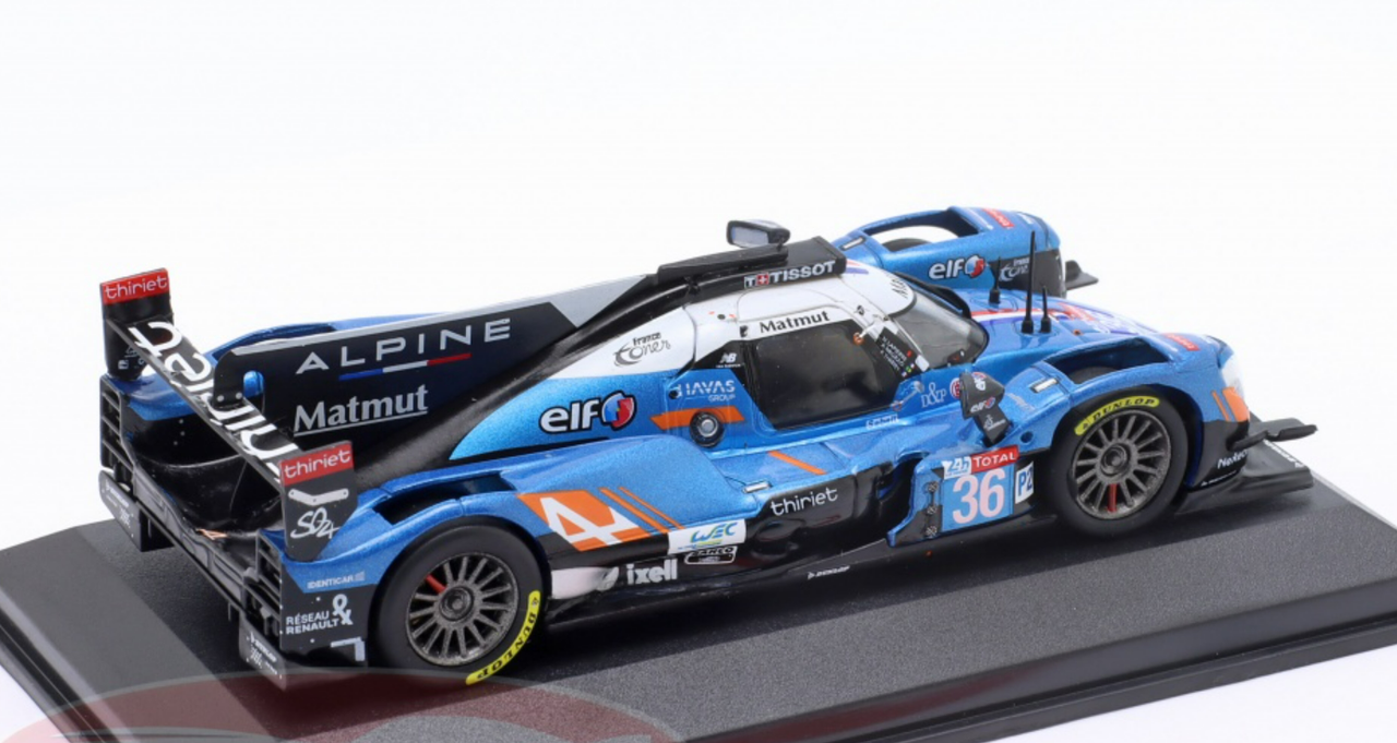 1/43 Altaya 2018 Alpine A470 #36 5th 24h LeMans Signatech Alpine Matmut Nicolas Lapierre, Pierre Thiriet, André Negrão Car Model