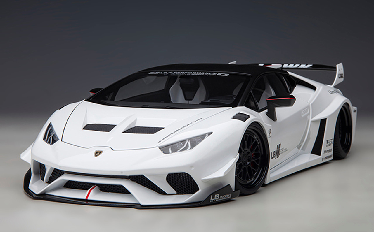 1/18 AUTOart Lamborghini Huracan GT Liberty Walk LB Silhouette Works  (White) Car Model