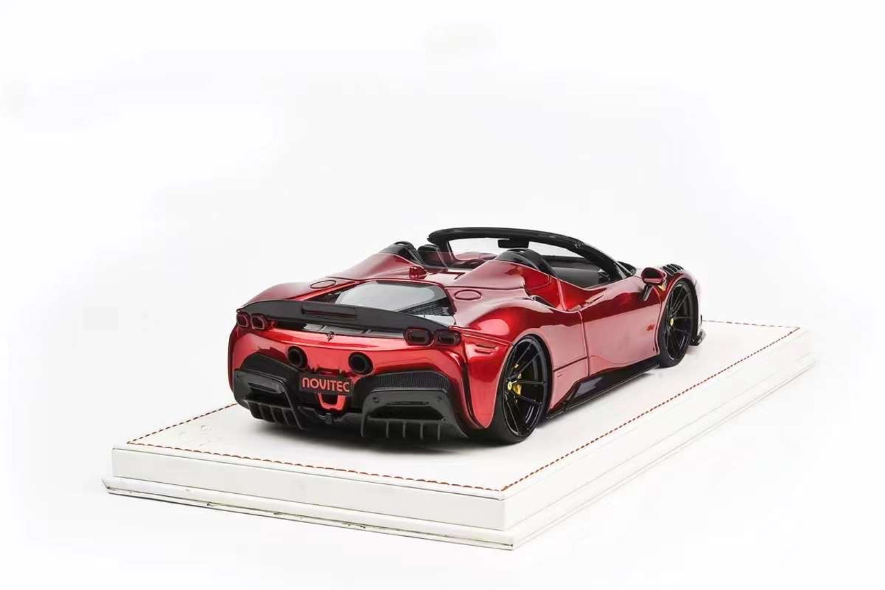 1/18 Runner Ferrari SF90 Spider Novitec (Dark Red) Resin Car Model Limited 66 Pieces