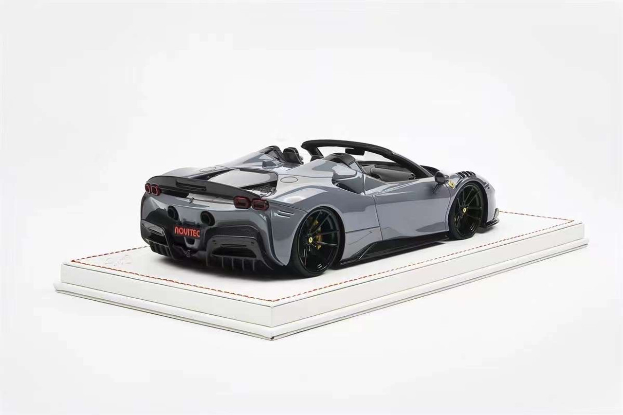 1/18 Runner Ferrari SF90 Spider Novitec (Grey) Resin Car Model Limited 66  Pieces - LIVECARMODEL.com