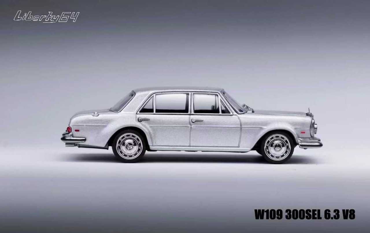 1/64 Liberty64 Mercedes-Benz W109 300 SEL 6.3 V8 (Silver) Diecast Car Model