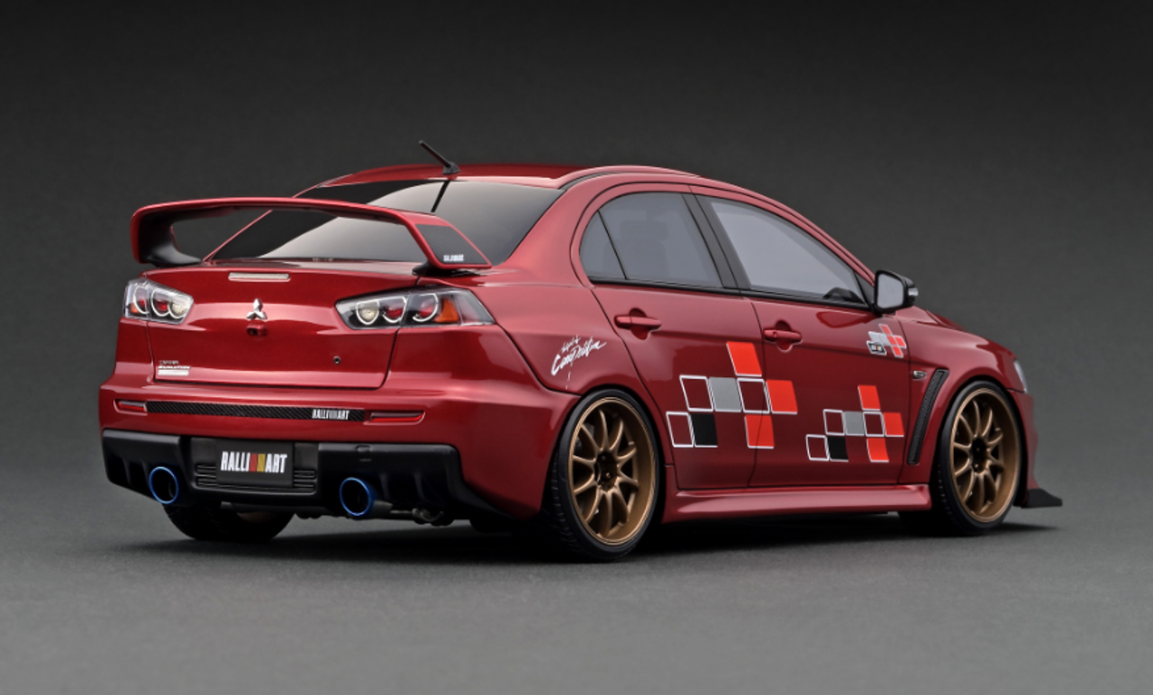 1/18 Ignition Model Mitsubishi Lancer Evolution X (CZ4A) Red Metallic With 4B11 Engine