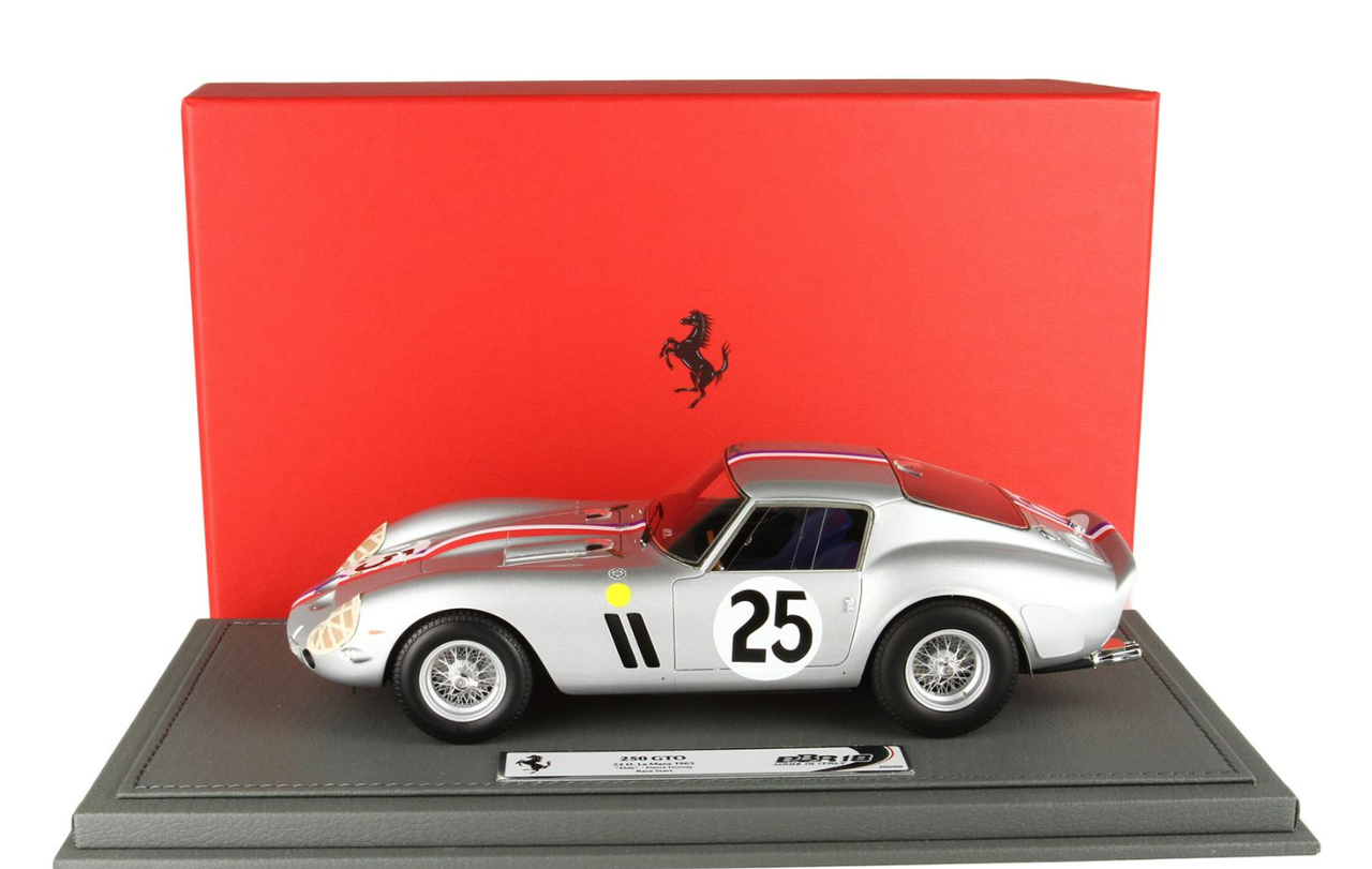 1/18 BBR 1962 Ferrari 250 GTO Le Mans Driver Fernand Tavan Night Version Resin Car Model Limited 90 Pieces