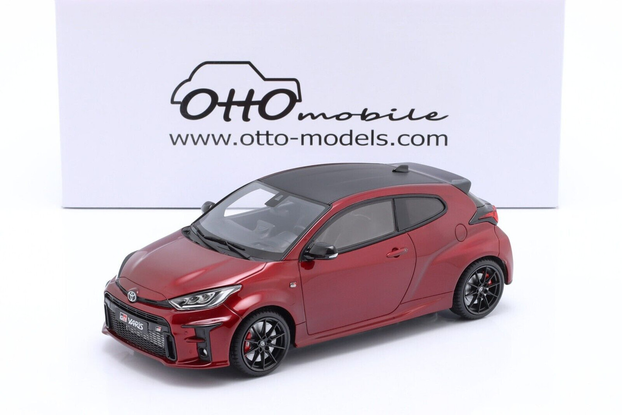 新品未開封品 京商 otto トヨタ ヤリス YARIS GR 1/18 1/18 OTTO 2021 Toyota Yaris GR (Red) Resin Car Model