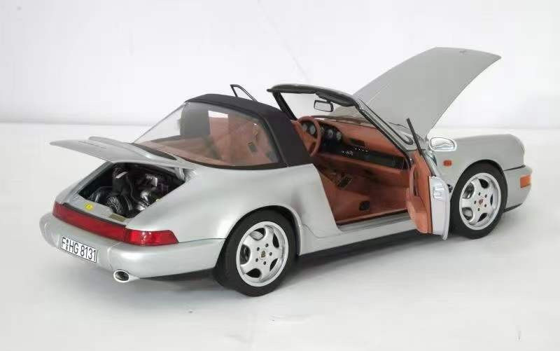 1/18 Norev Porsche 911 964 Targa (Silver) Diecast Car Model