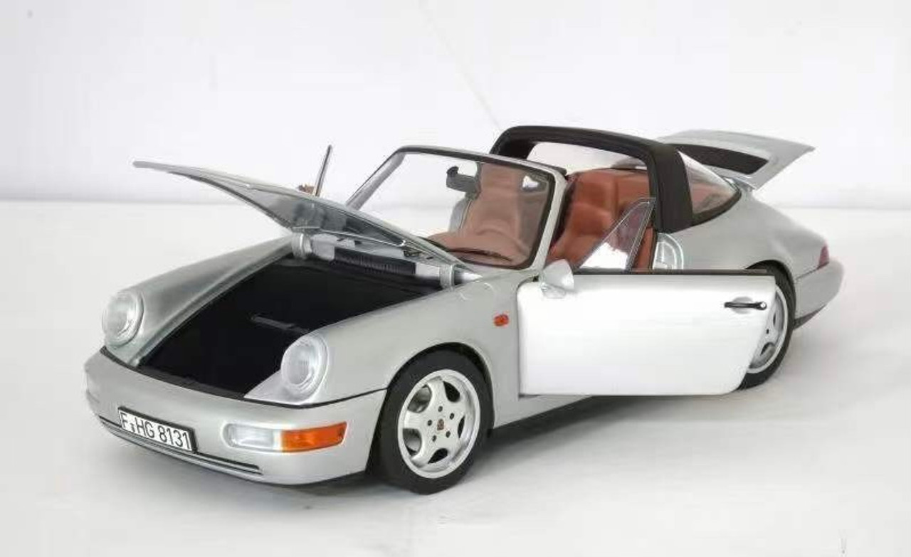 1/18 Norev Porsche 911 964 Targa (Silver) Diecast Car Model 