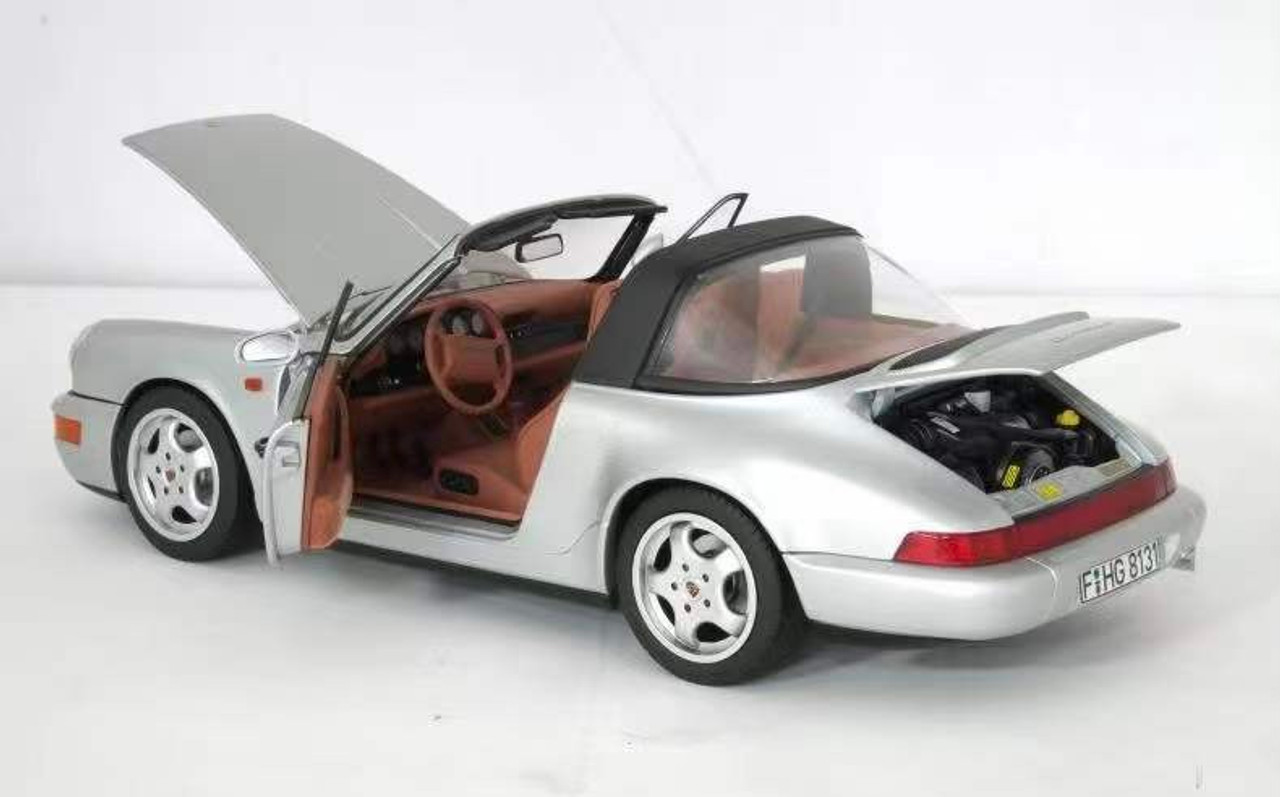 1/18 Norev Porsche 911 964 Targa (Silver) Diecast Car Model