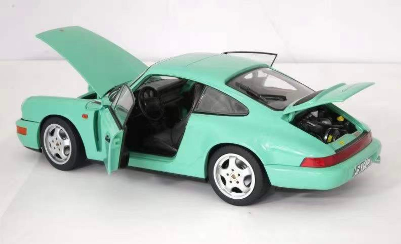 1/18 Norev Porsche 911 964 Coupe (Tiffany Blue) Diecast Car