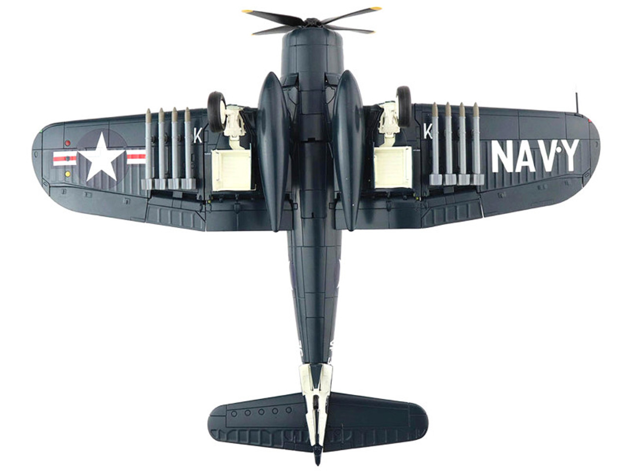 Vought F4U-4 Corsair "Medal of Honor" Fighter Aircraft White 205 "LTJG Thomas (Lou) Hudner VF-32 USS Leyte" (4th Dec 1950) "Air Power Series" 1/48 Diecast Model by Hobby Master