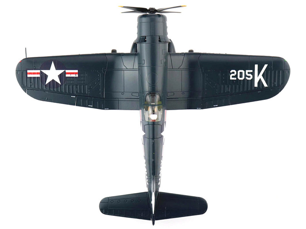 Vought F4U-4 Corsair "Medal of Honor" Fighter Aircraft White 205 "LTJG Thomas (Lou) Hudner VF-32 USS Leyte" (4th Dec 1950) "Air Power Series" 1/48 Diecast Model by Hobby Master