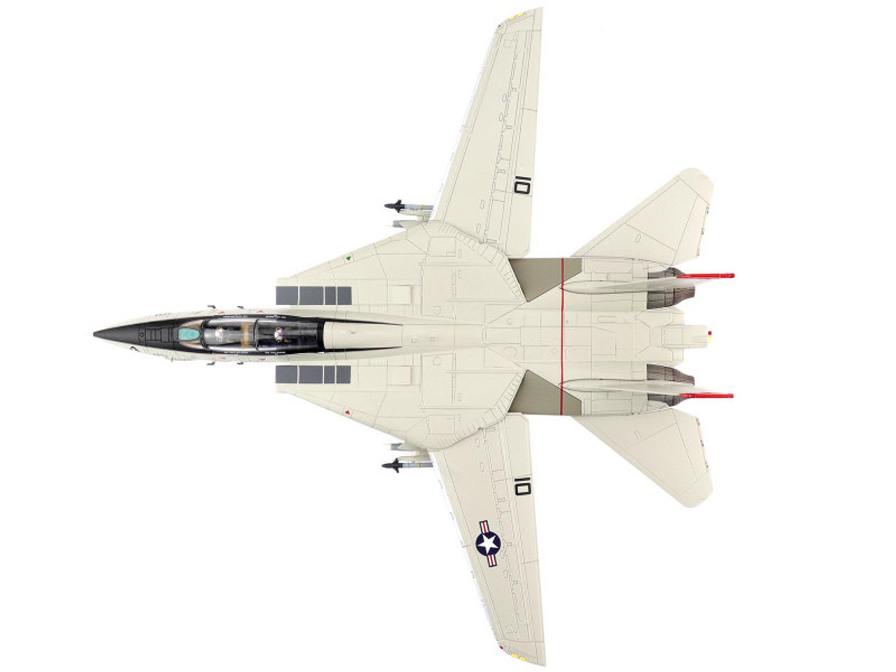 Grumman F-14A Tomcat "Queen of Spades" Fighter Aircraft "Black Aces" "VF-41 Operation Desert Storm" (June 1991) "Air Power Series" 1/72 Diecast Model by Hobby Master