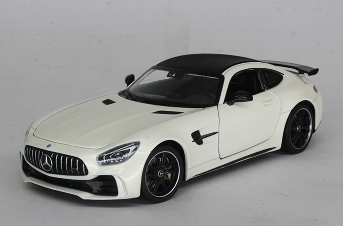 Welly Mercedes SLS AMG Coupé – Weiß, 1:24 Modellauto Mit öffnenden Türen