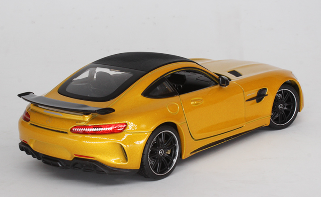 1/24 Welly FX Mercedes-Benz Mercedes AMG GTR GT R (Yellow / Orange) Diecast Car Model