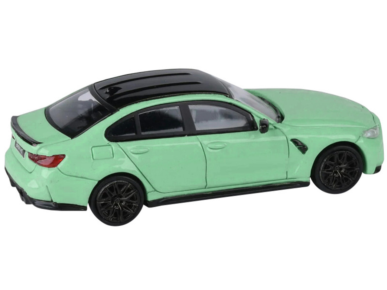 BMW M3 (G80) Mint Green with Black Top 1/64 Diecast Model Car by Paragon  Models