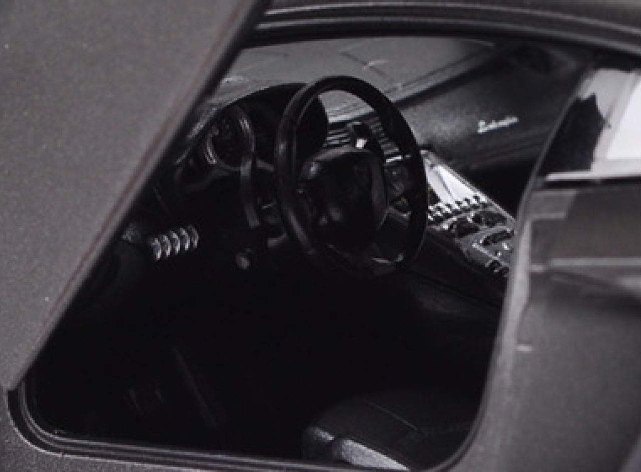 1/24 Welly FX Lamborghini Aventador LP700-4 (Matte Black) Diecast Car Model