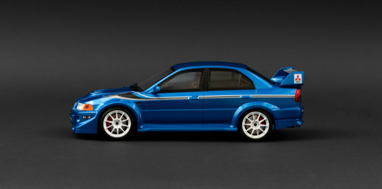 1/18 POPRACE Mitsubishi Evolution Tommi Makinen Edition Blue Display case and base Resin Car Model