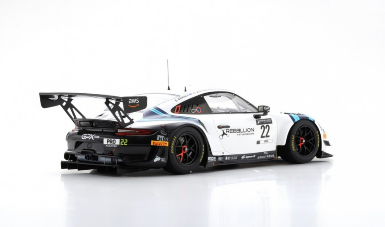 1/18 Spark Porsche 911 GT3 R No.22 GPX Racing Winner Paul Ricard 1000km 2021 M. Campbell – E. Bamber – M. Jaminet Resin Car Model