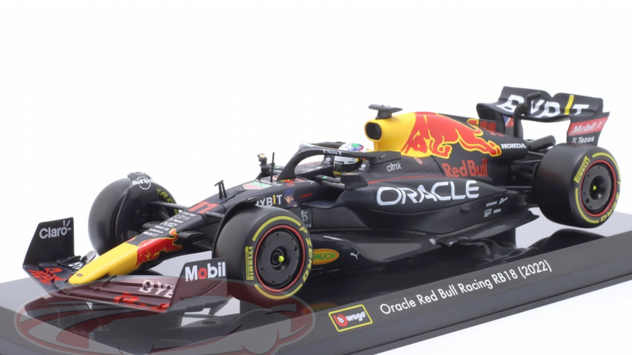 1/24 BBurago 2022 Formula 1 Sergio Perez Red Bull Racing RB18 #11 Car Model