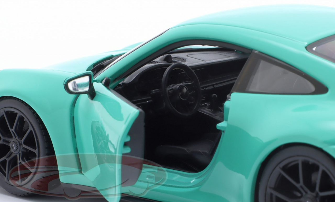 1/24 BBurago 2021 Porsche 911 (992) GT3 (Mint Green) Diecast Car Model