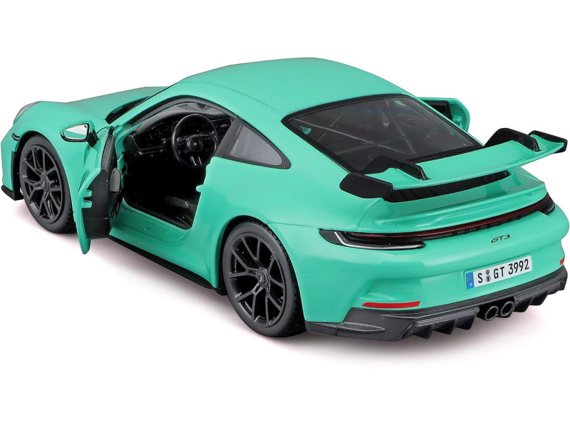 ボンド 1/24 BBurago 2021 Porsche 911 (992) GT3 (Mint Green) Diecast Car
