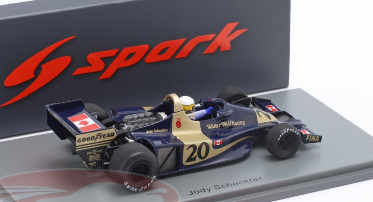 1/43 Spark 1977 Formula 1 Jody Scheckter Wolf WR1 #20 Winner Argentina GP Car Model