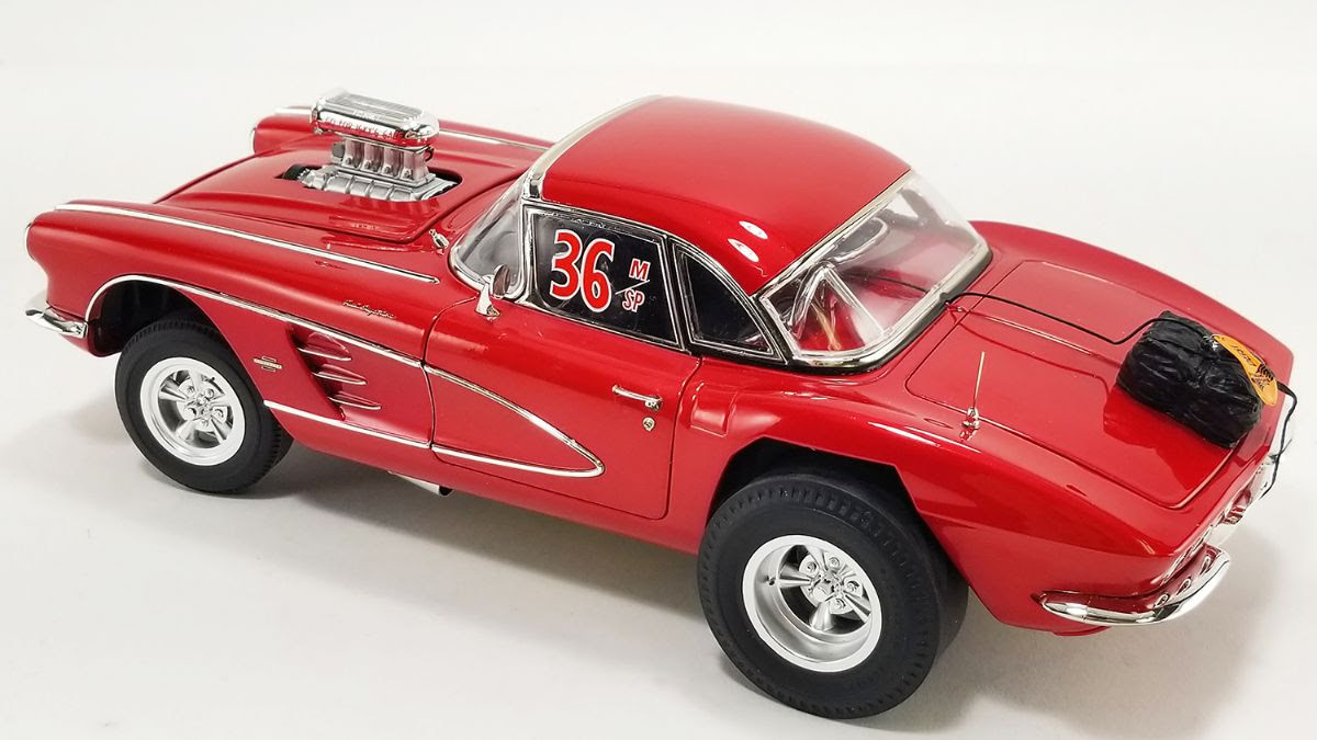 ああ 1/18 ACME 1961 Chevrolet Corvette C1 Gasser #36 Original Mazmanian