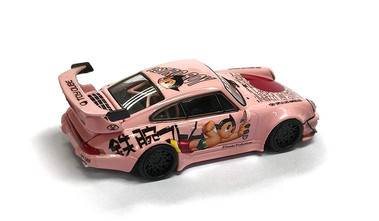 1/64 DPLS Porsche 911 964 RWB Astroboy (Pink) Car Model