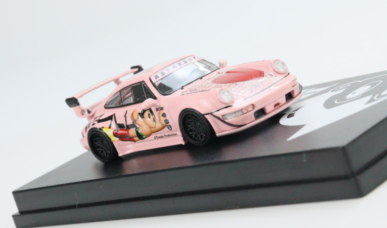 1/64 DPLS Porsche 911 964 RWB Astroboy (Pink) Car Model