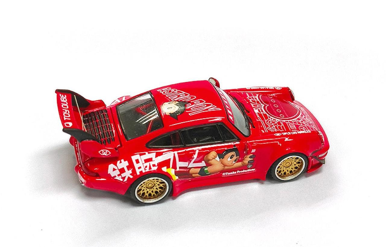 1/64 DPLS Porsche 911 964 RWB Astroboy (Red) Car Model