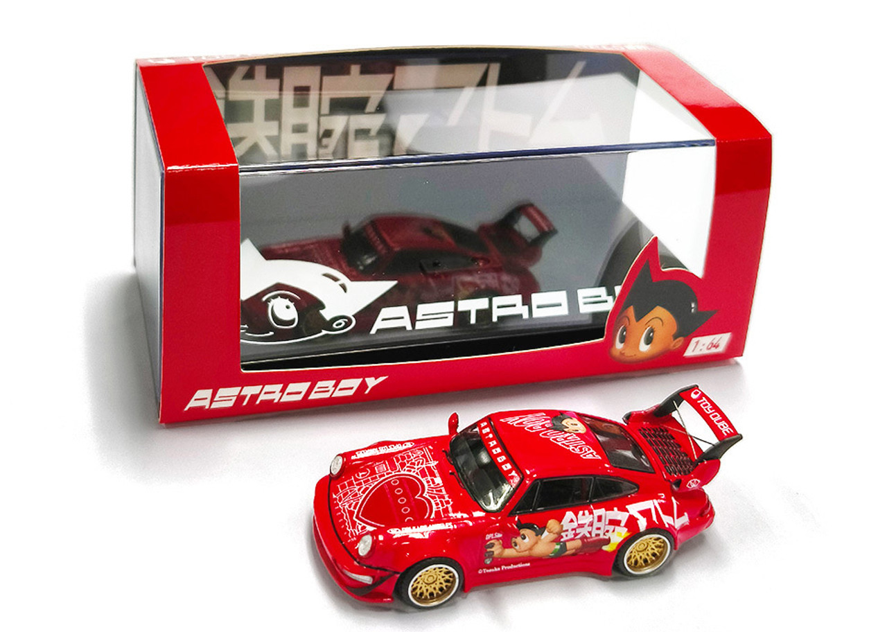1/64 DPLS Porsche 911 964 RWB Astroboy (Red) Car Model