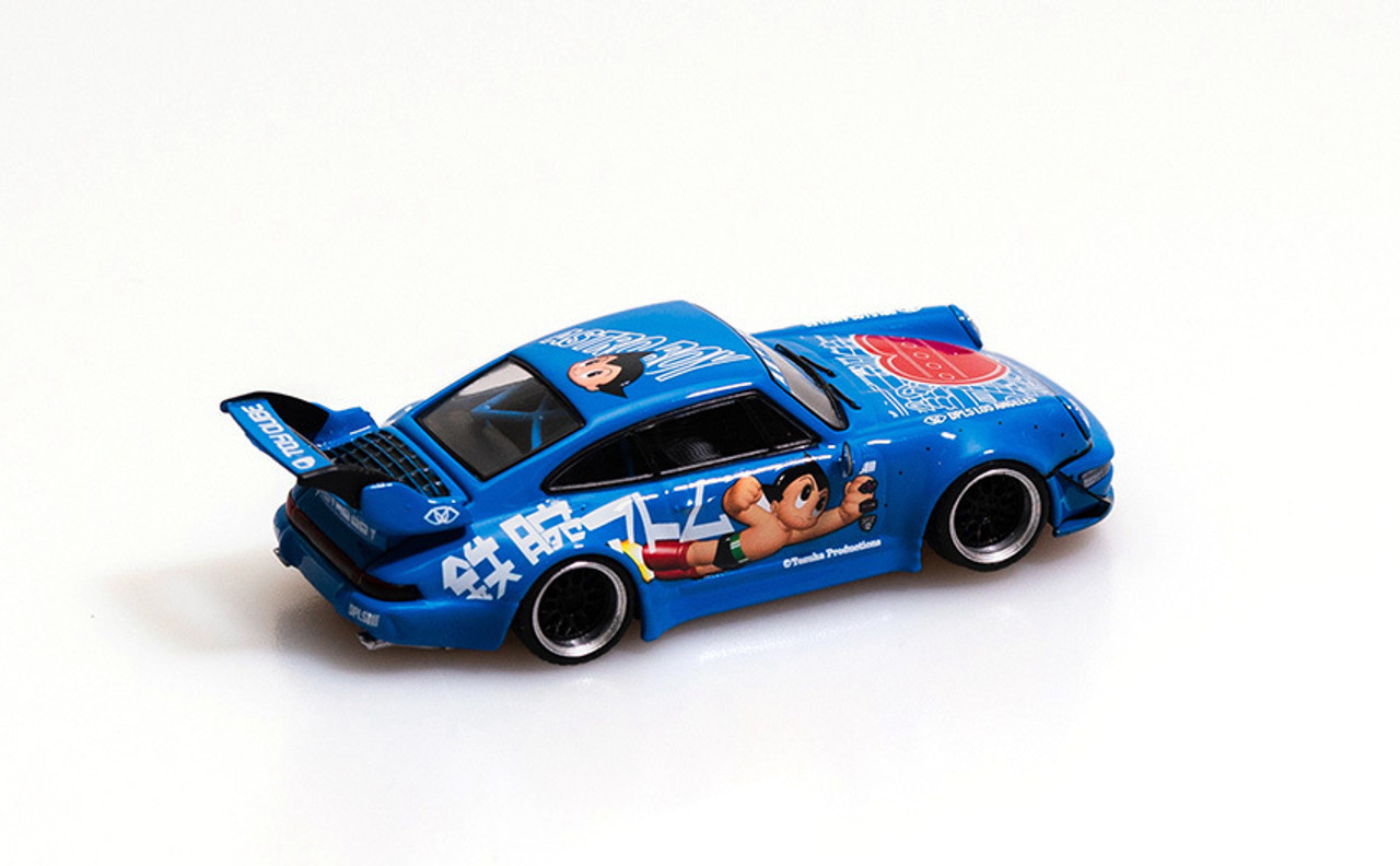 1/64 DPLS Porsche 911 964 RWB Astroboy (Blue) Car Model