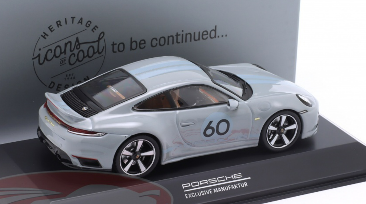 1/43 Dealer Edition 2022 Porsche 911 (992) Sport Classic (Grey Metallic ...