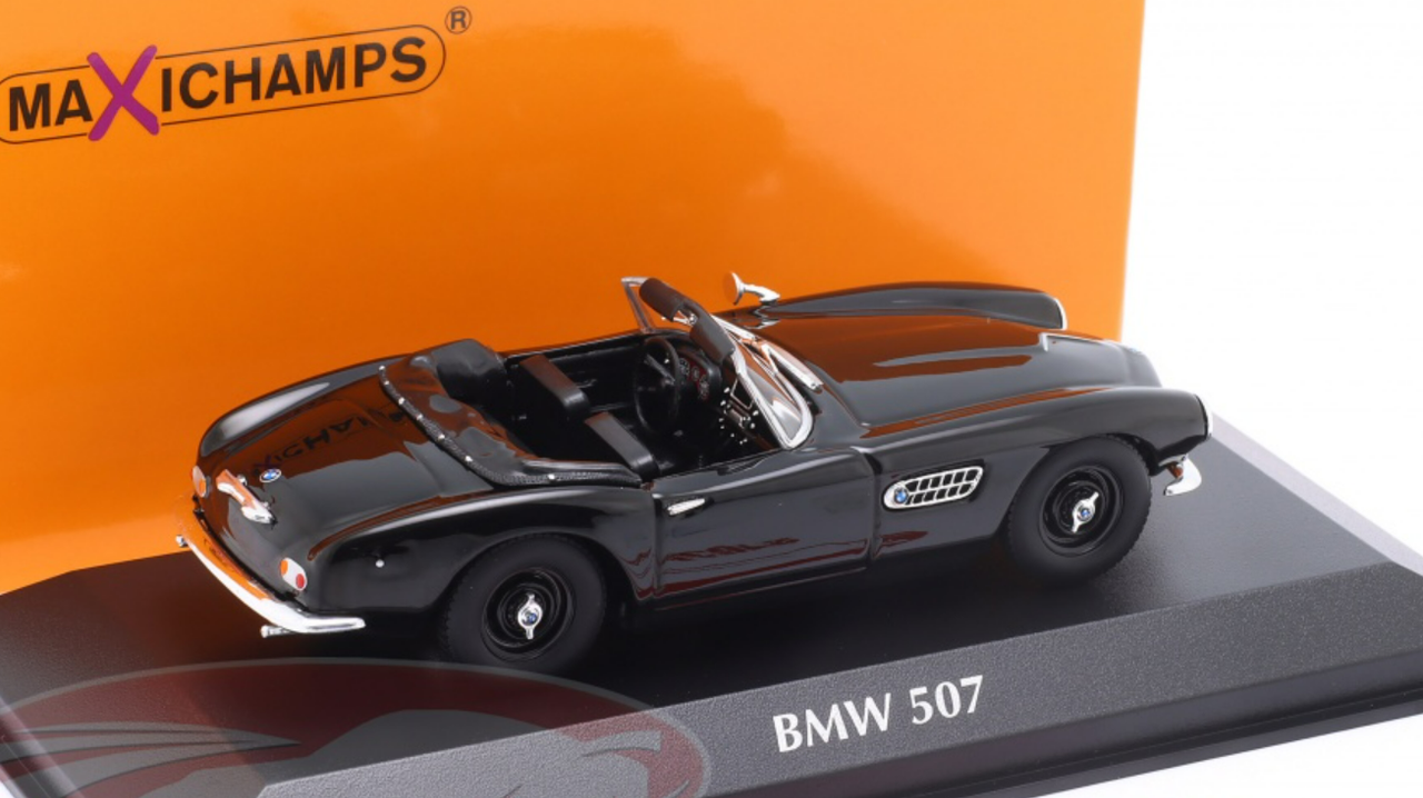 1/43 Minichamps 1957 BMW 507 Roadster (Black) Car Model
