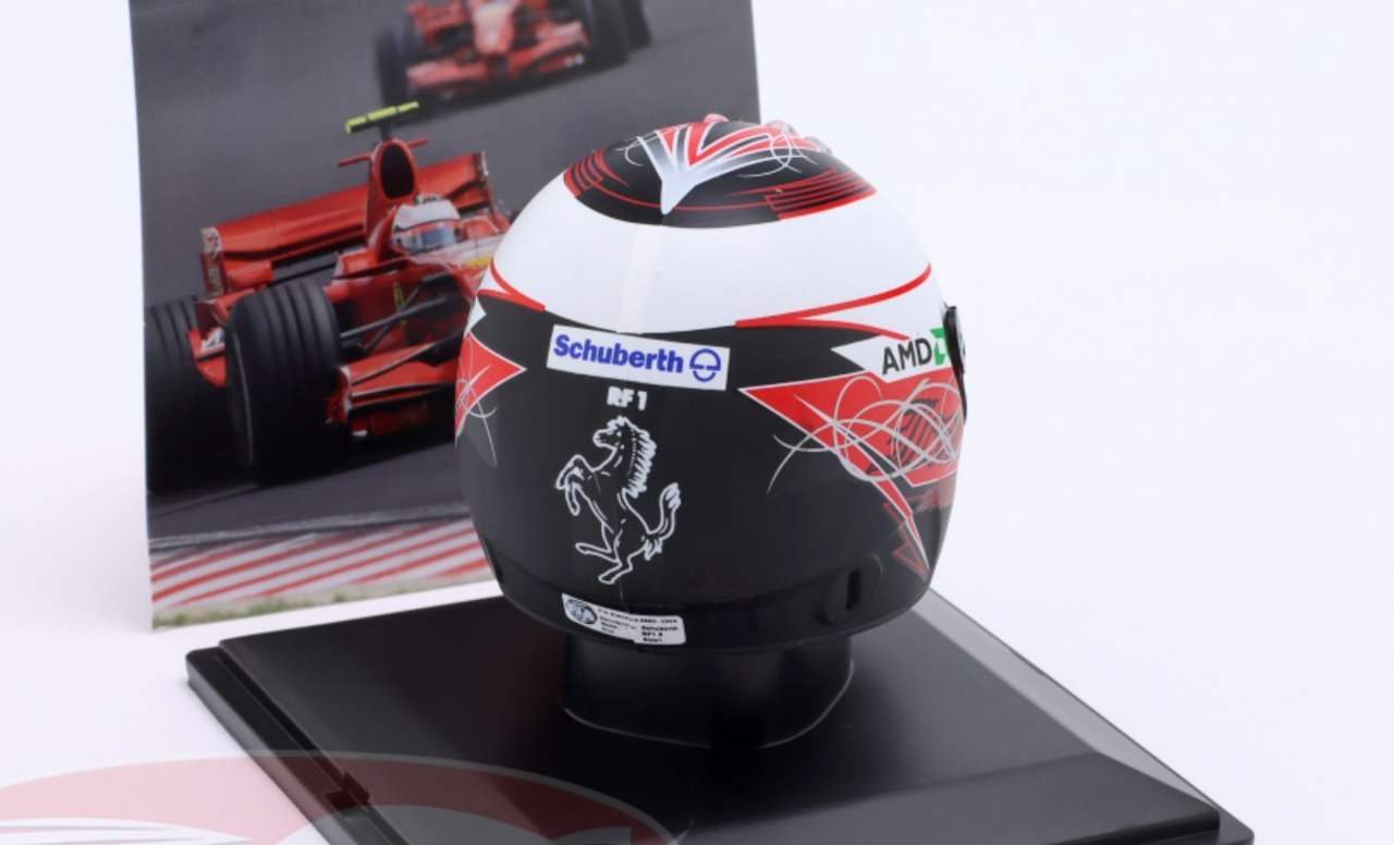 1/5 Spark 2007 Formula 1 Kimi Räikkönen #6 Ferrari F2007 Helmet Model