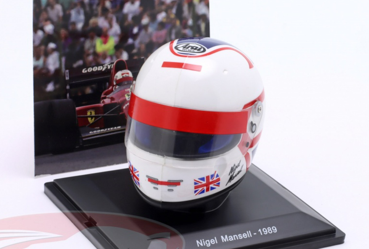 1/5 Spark 1989 Formula 1 Nigel Mansell #27 Scuderia Ferrari F640 Helmet Model
