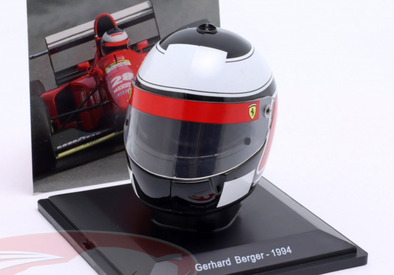 1/5 Spark 1994 Formula 1 Gerhard Berger #28 Ferrari 412T1/B Helmet Model