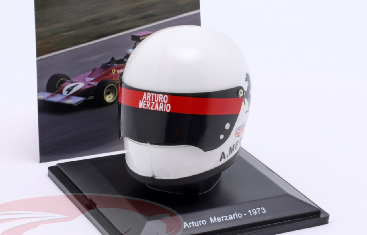 1/5 Spark 1973 Formula 1 Arturo Merzario #4 Scuderia Ferrari 312PB Helmet Model