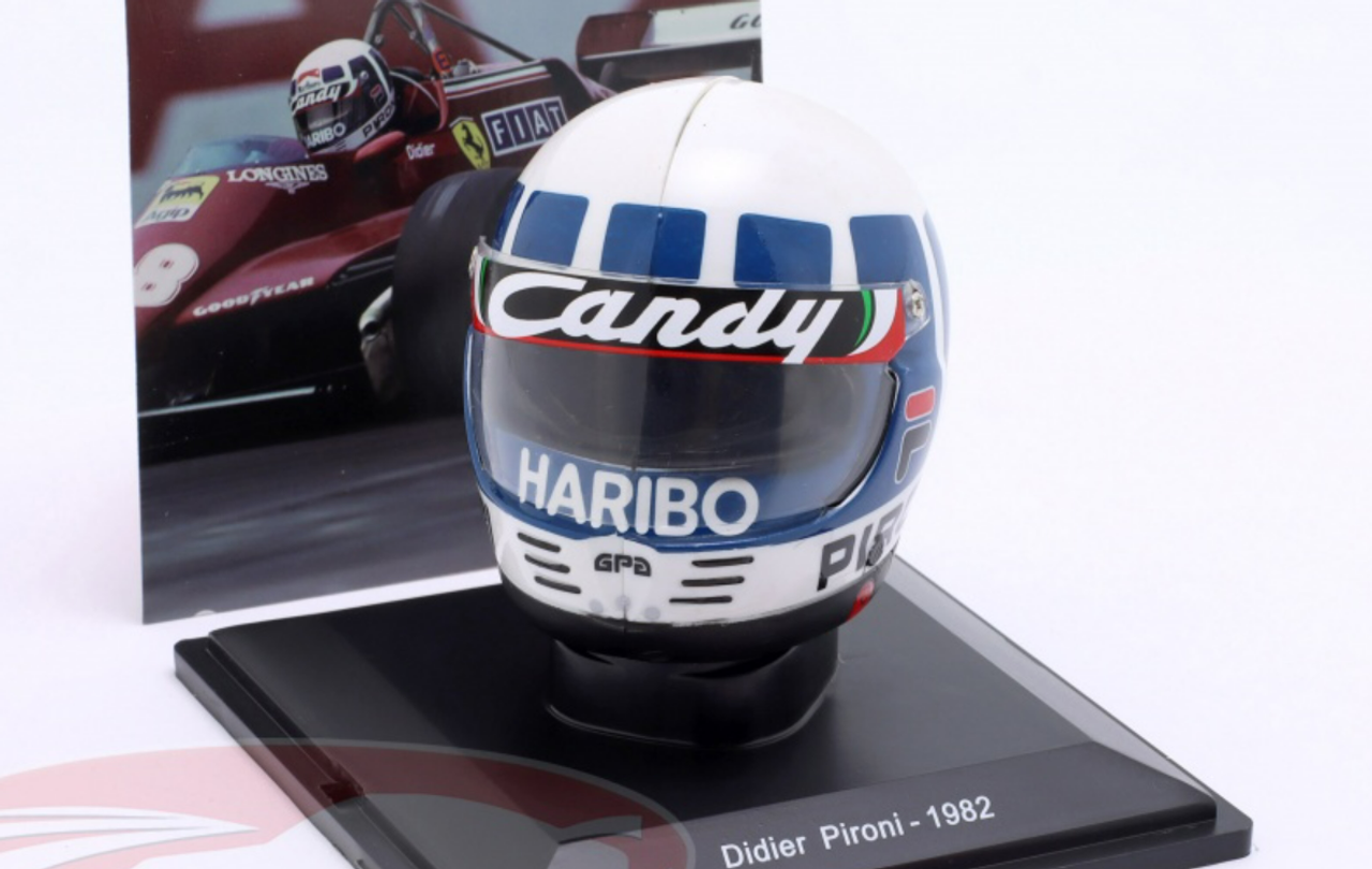1/5 Spark 1982 Formula 1 Didier Pironi #28 Scuderia Ferrari 126C2 Helmet Model