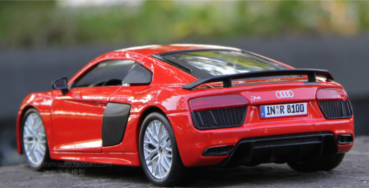 1/24 Welly FX Audi R8 V10 2nd Generation Type 4S (Orange) Diecast Car Model