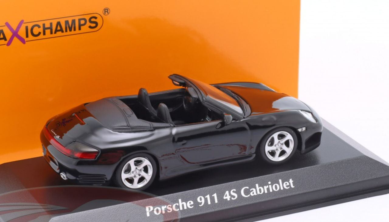 1/43 Minichamps 2003 Porsche 911 4S Convertible (Black) Car Model